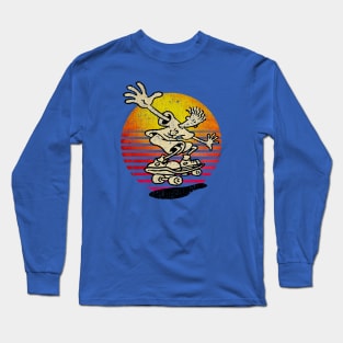 Fido Dido Keep on Skating 1985 Retro Long Sleeve T-Shirt